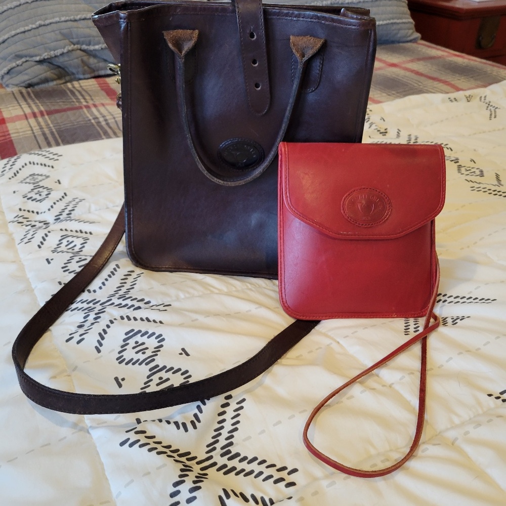 TWO Vintage Michael Green leather handbags!